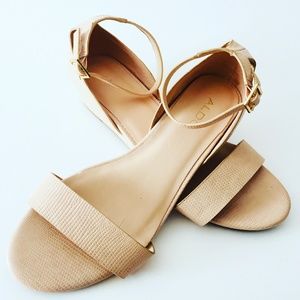 Aldo Lovely Pink Strappy Flats